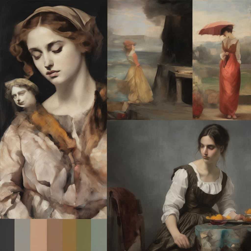 Λάδι ζωγραφική, τεχνική και ιστορία, κλασικά έργα ζωγραφικής στην Ευρώπη.